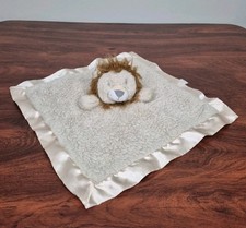 Cloud Island Lion Lovey Security Blanket Tan Brown Satin Trim  Bottom Target