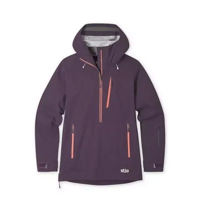$429 Stio Environ XT Anorak Jacket Ski  Women s s Dermizax Waterproof Huckleberr