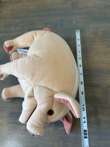 Folkmanis Large 13" Plush Pink Pig Hand Puppet Great Condition - Picture 8 of 8
