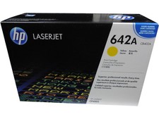 HP CB402A 642A Yellow Toner Cartridge Genuine OEM Original