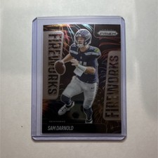 2025 Panini Prizm Fireworks Sam Darnold #3 Seattle Seahawks Football