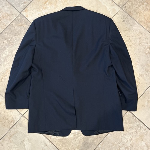 Hart Schaffner & Marx Blazer Men's 46R Navy Blue 2 Gold Button Sport Coat Jacket - Picture 8 of 9