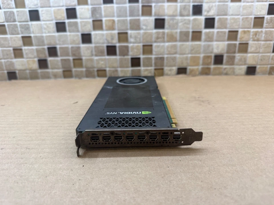 PNY NVIDIA NVS810 NVS 810 8x Mini DP PCIE 3.0 4GB VCNVS810 Graphics Video Card - Image 3 of 4