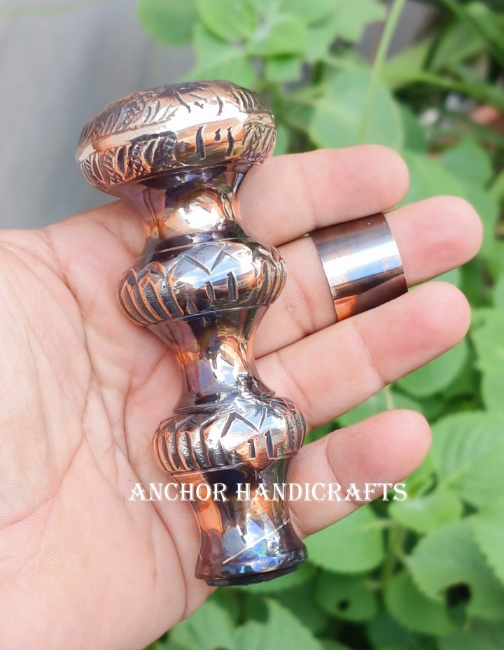 Nautical Handmade Solid Brass Victorian style cur… - image 1