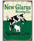 Tin Metal Sign New Glarus Spotted Cow Home Decor Retro Vintage 8x12
