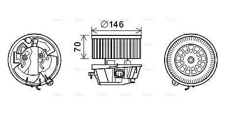 CN8296 AVA Blower FIT CITRO�N C2 (2004) 1.1