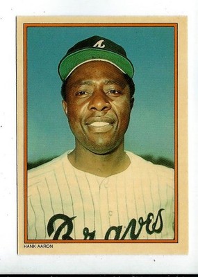 HANK AARON 85 Topps Circle K (GLOSSY) *Hi Grade PRISTINE *Sharp Corners & Edges