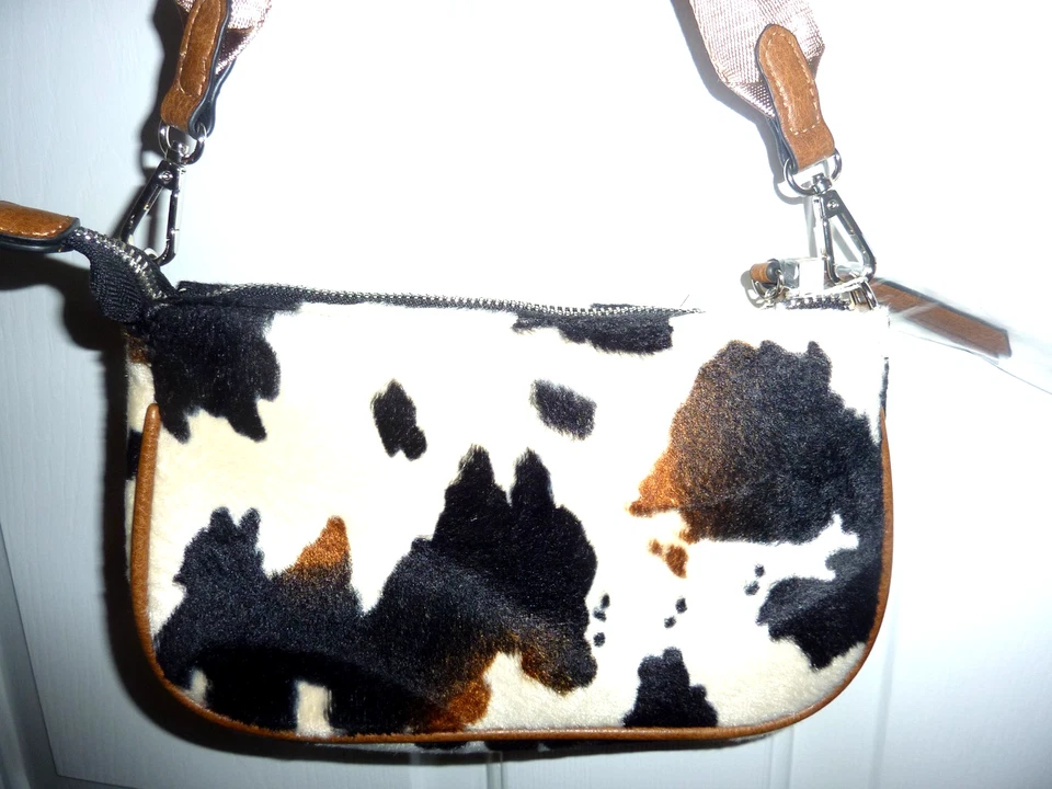 Nuevo con etiquetas Cartera Bandolera Jen & Co Marina Jennco Estampado Vaca Marrón Foto 2 de 4