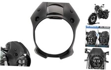 Motorcycle Front Headlight Fairing Cowl with Black Windshield Matte Black