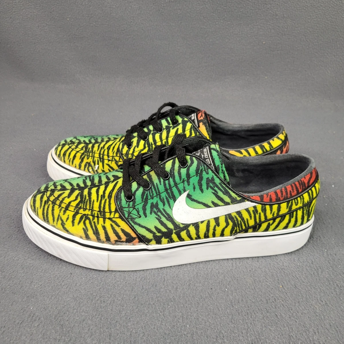 Men’s size 9.5-Nike Zoom Stefan Janoski Tiger Pack Rasta Skate Shoes 615957-613 RARE? Nike SB Zoom Stefan Janoski Tiger Stripe 69 Rasta  main image 2