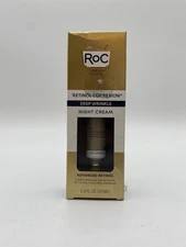 RoC Retinol Deep Wrinkle Night Cream Facial Moisturizer 1 oz Oil Free NEW