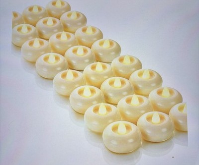 Homemory 24 Pack 2  Flameless Led Floating Candles, 200 Hour Battery Operated