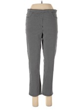 Basic Editions Women Gray Casual Pants L