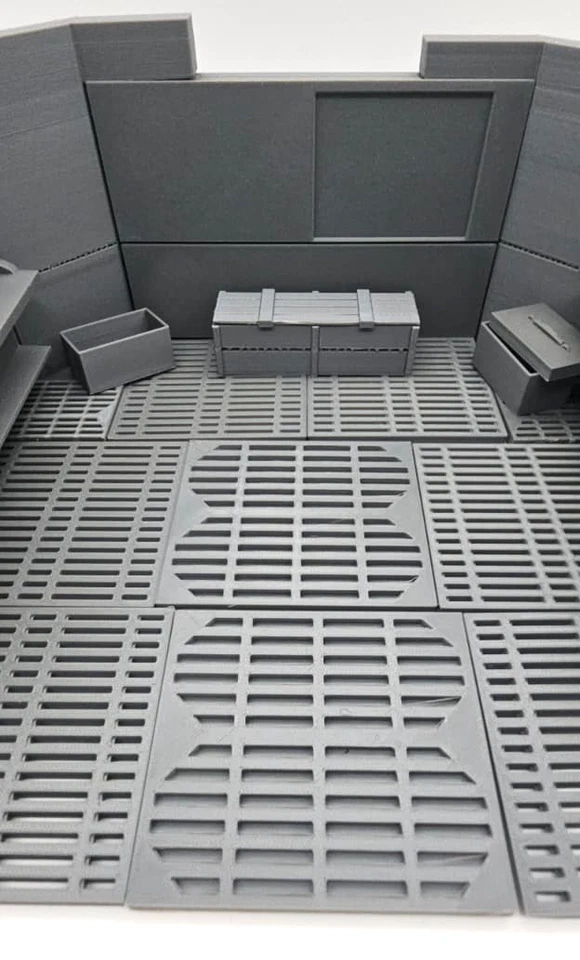 Centro de Controle Sala de Comando 3,75" Figura Playset Dobrável 1:18 Diorama - Imagem 3 de 4