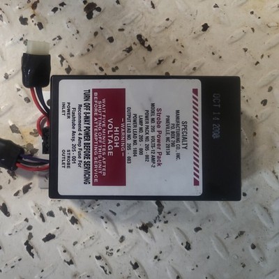 SPECIALTY MANUFACTURING STROBE POWER PACK Model 205 12v 2amp SHIPS FREE 