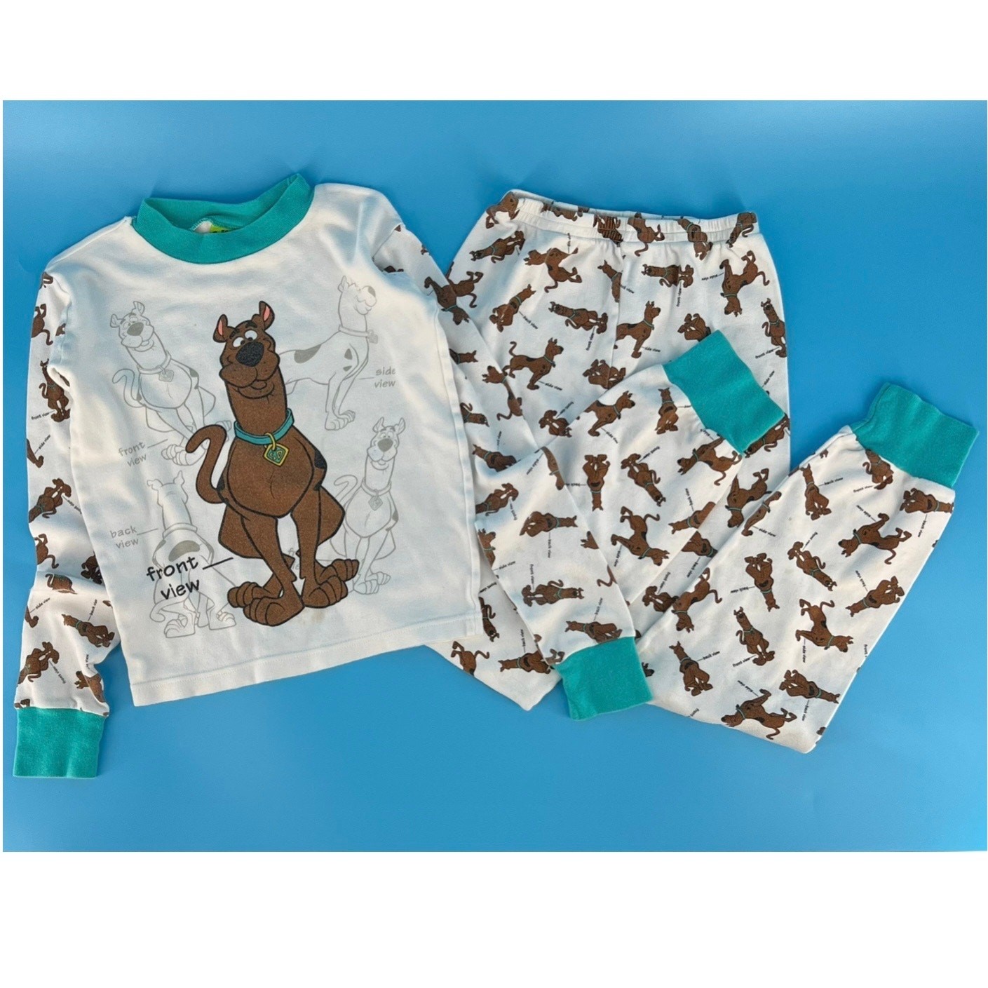 Pijama Scooby Doo Cartoon Network años 90 talla 12 años 90 vintage