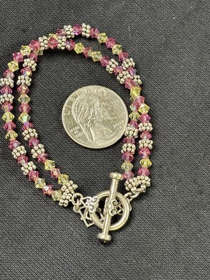Elyse Ryan 925 Sterling Silber und Kristall Alex s Limonade Armband/Ohrringe