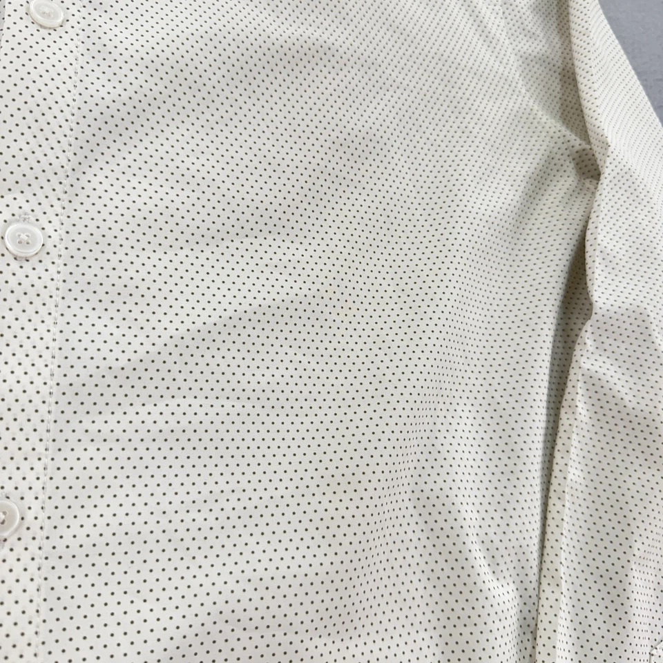 Camisa masculina Mizzen+Main Sotavento 2XL acabamento ajuste estampa ponto branco desempenho elástico - Imagem 4 de 4