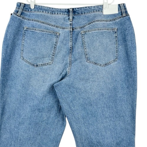 Edited by Remi Bader Damen Denim Jeans Übergröße 20 W lockere Passform gerades Bein neu mit Etikett - Bild 4 von 12