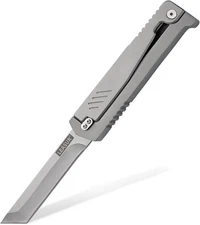 Tactical Folding Knife,9" Survival Knife with Belt Clip,All Steel Sharp Blade Po