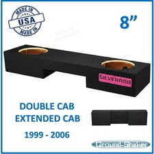 Chevy Silverado Extended Cab 1999-2006 8" Dual Sub Box Subwoofer Enclosure