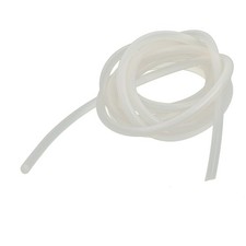 3mm x 5mm Heat Resistant Soft Silicone Tube Hose Pipe 2 Meter Long Milky White