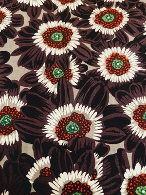 Kaffe Fassett FABRIC Sunflower Lucy  Black  Fat Eighth 9x21