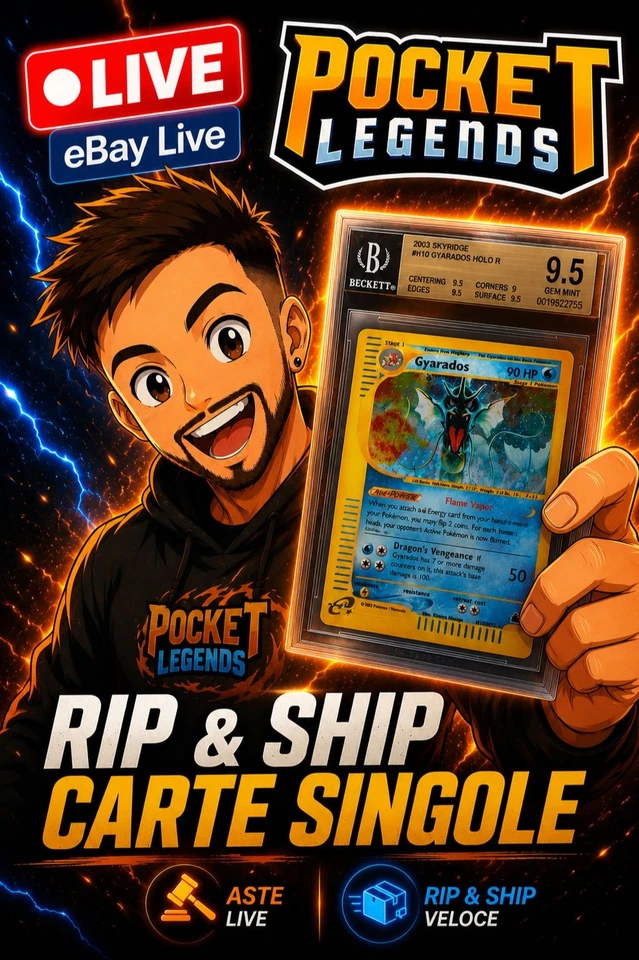 ASTE POKÉMON LIVE / Rip & Ship - Carte Singole