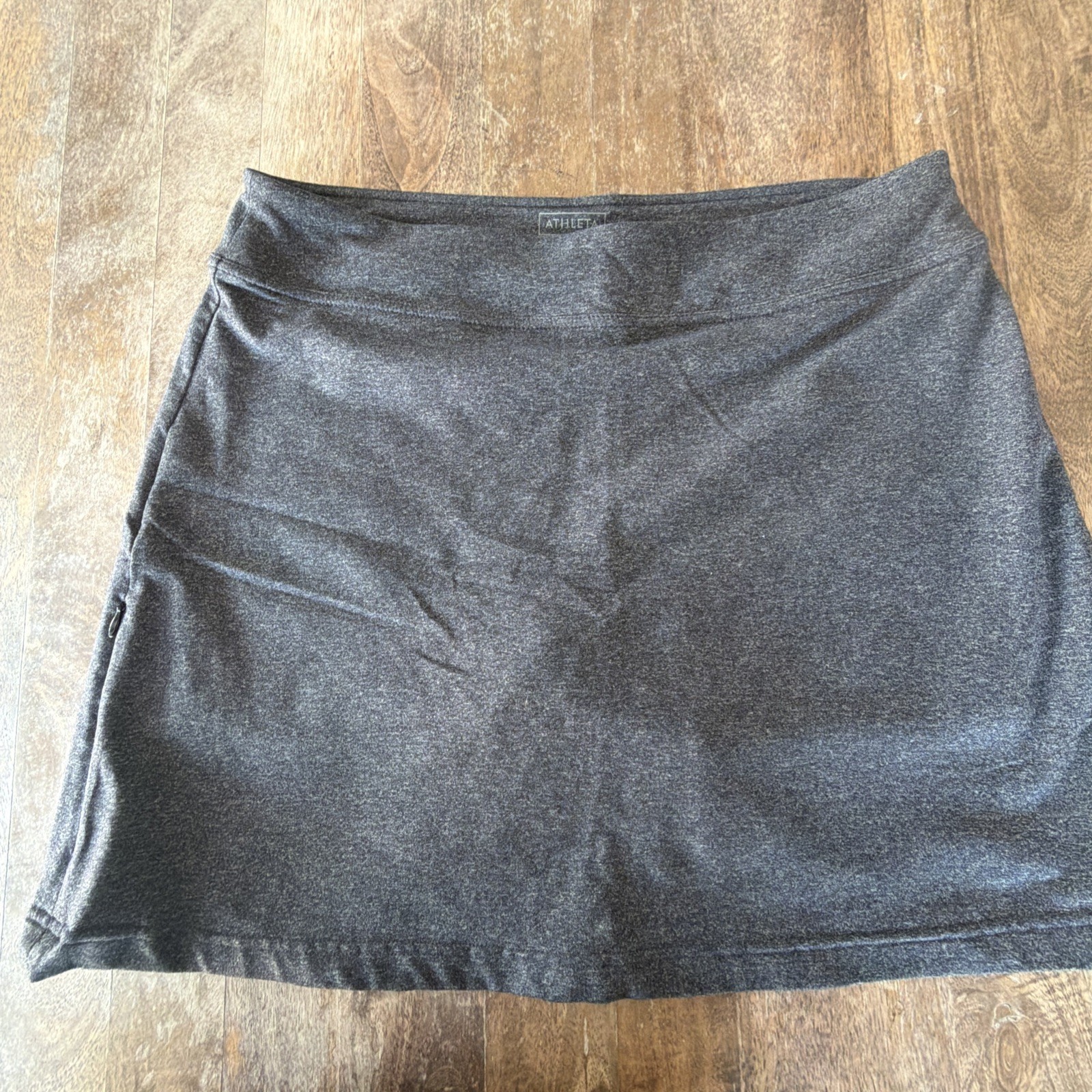 Athleta Skort Womens Large Gray Metro Skirt Shorts Lined Pickleball Golf Tennis