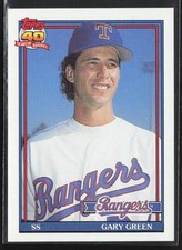 1991 Topps Gary Green #184 Texas Rangers