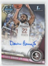 Darin Green Jr. 2023-24 Bowman U Chrome Prospects Auto #BCPA-DG Florida State