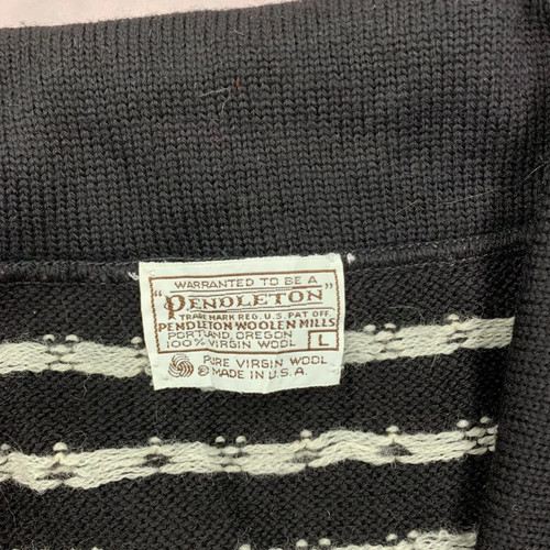 Vintage Pendleton knitted cardigan Abstract Patterned chunky knit Women's L - Picture 4 of 5