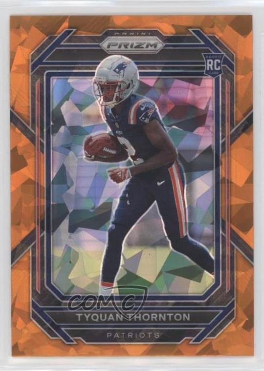 2022 Panini Prizm Rookies Orange Ice Prizm Tyquan Thornton #328 4o1