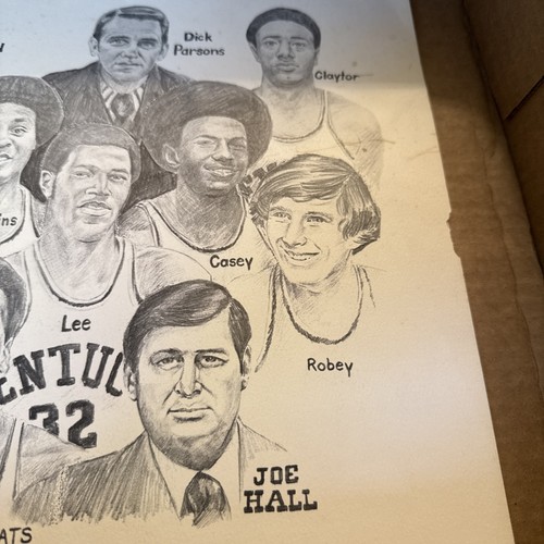 Impresión de baloncesto vintage de Kentucky Wildcats 1975-76 NOS A003 - Imagen 4 de 7