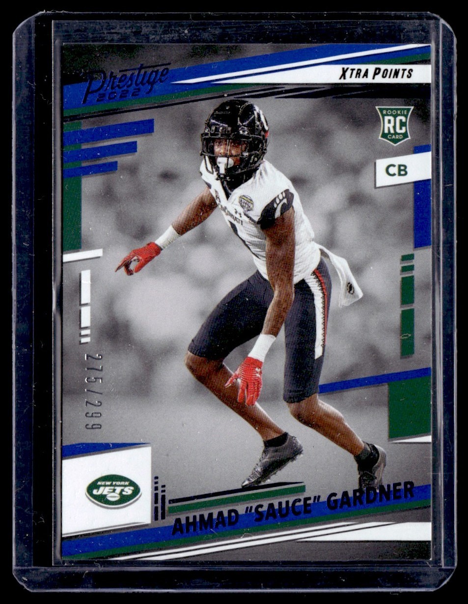 2022 Panini Prestige Xtra Points Rookie Blue Ahmad Sauce Gardner 275/299 #378