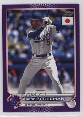 2022 Topps Japan Edition Purple 12/50 Freddie Freeman #100 10pz
