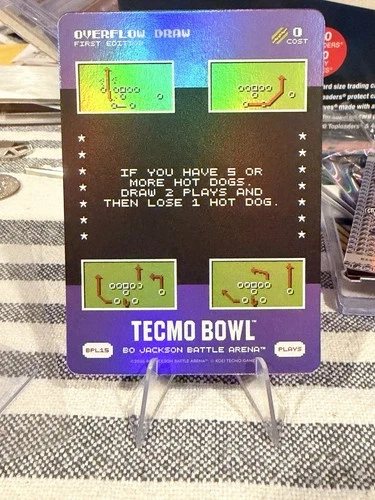 CGC Tecmo Bowl Overflow Draw First Edition Bo Jackson Battle Arena OPL15 SSP