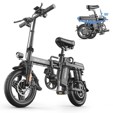 Electric Bike for Adults & Teens, 14'' Folding 500W 15Ah 27MPH, Community Ebike