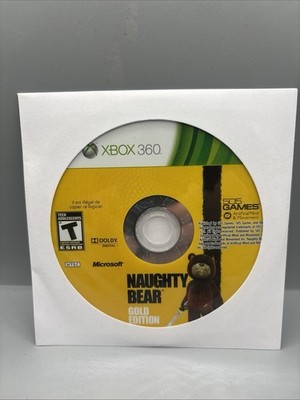 Naughty Bear Gold Edition (Microsoft Xbox 360, 2011) Disc Only
