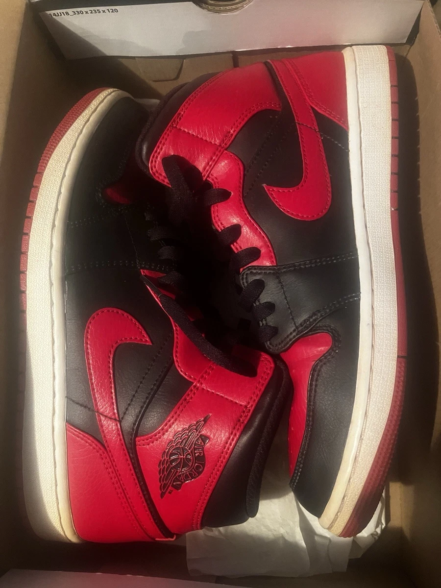 Jordan 1 Mid Black Red for Sale | Authenticity Guaranteed | eBay