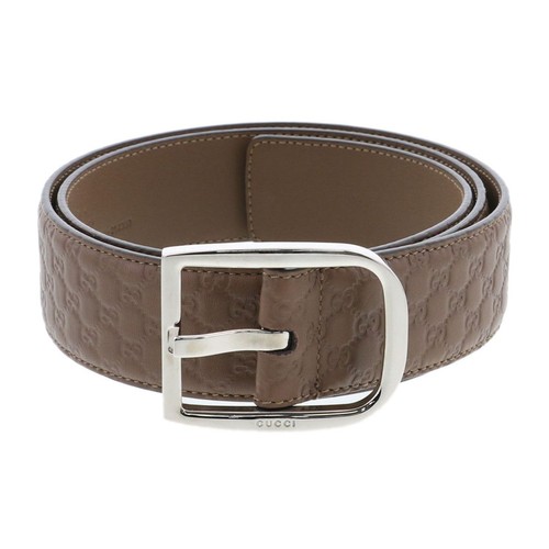 GUCCI Gucci Micro Guccisima 449716 Men's Leather Brown Used belt