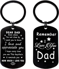 Dad Birthday Gifts from Daughter Son, Daddy Keychain Gift Ideal for Dad Birthday