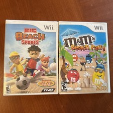 Big Beach Sports & M&M’s Beach Party - NEW 2 Wii Games - Factory Sealed -