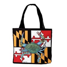Briarwood Lane Everyday Maryland Crab Canvas Tote Bag 15" x 14" x 7" TBBL-T00613