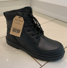 Image of Contractor Zircon Black Safety/Work Ankle Boots UK 11 Wide Fit CB104