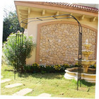Arch for Climbing Vines Garden Arbor 94.5" H x 98.4" W Lightweight Metal+Pe