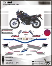GLITTER XTZ 750 SUPERTENERE 1990 Xt 750 Z graphics stickers/stickers super tender