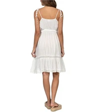 Hurley Womens Peasant Midi Dress, marshmallow, XL