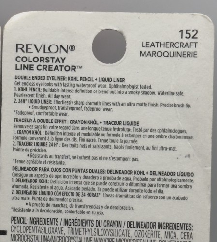 LOT of 3 Revlon ColorStay Double Ended Waterproof Eyeliner - Leathercraft # 152 - Picture 4 of 4
