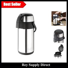 Elegant 3L Stainless Steel Airpot - Double-Wall Insulation & Easy Pump Action